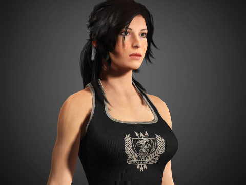 Lara Croft Character Modelo 3D