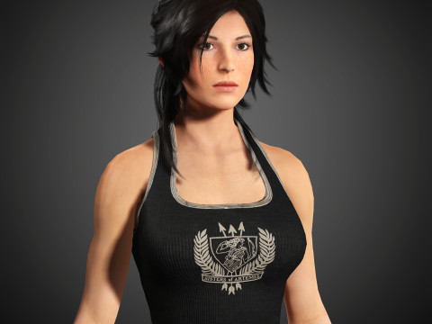 Lara Croft Character Modelo 3D