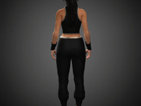 Lara Croft Character 3D Model