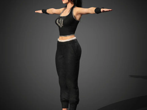 Lara Croft Character 3D Model
