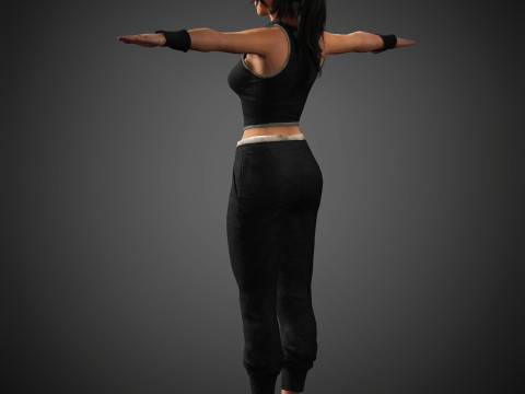 Lara Croft Character Modelo 3D