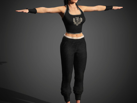 Lara Croft Character Modelo 3D