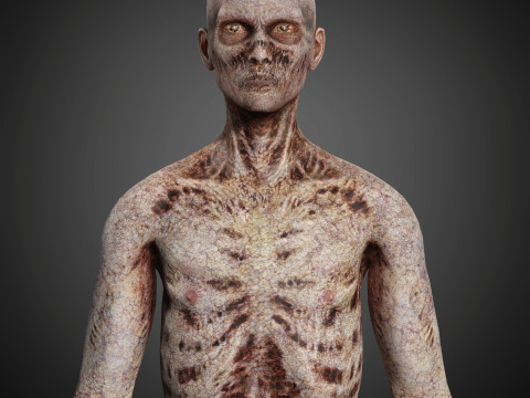 Zombie Character 3D Model