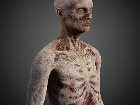 Zombie Character 3D Model