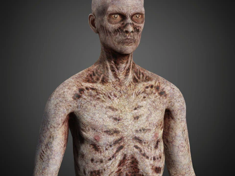 Zombie Character 3D Model