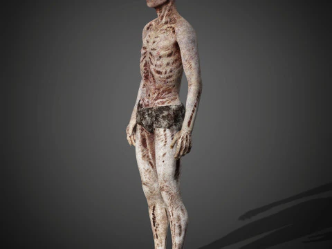 Zombie Character 3D Model