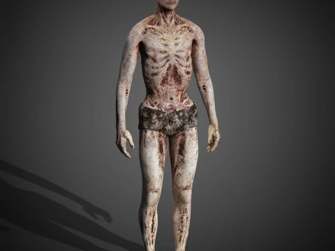 Zombie Character 3D Model