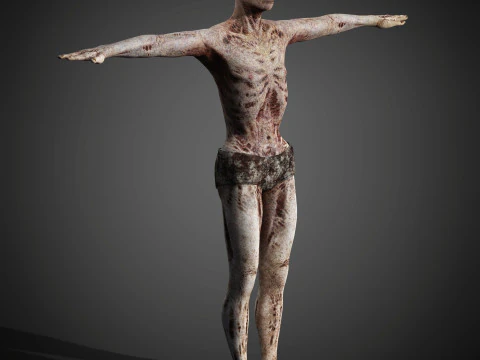 Zombie Character 3D Model