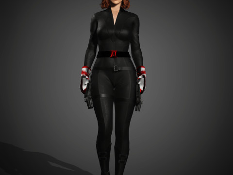 Black Widow Character 3D-Modell