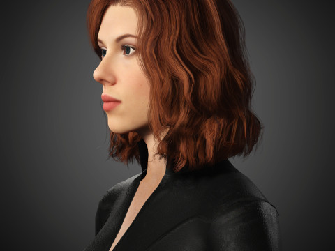 Black Widow Character 3D-Modell