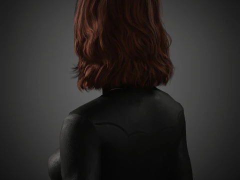 Black Widow Character 3D Model