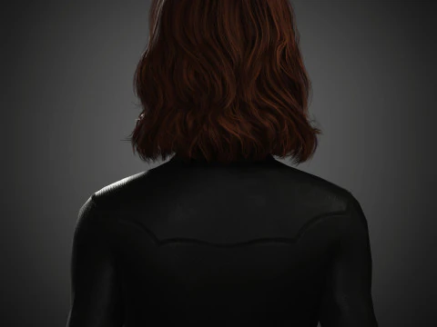 Black Widow Character 3D Model