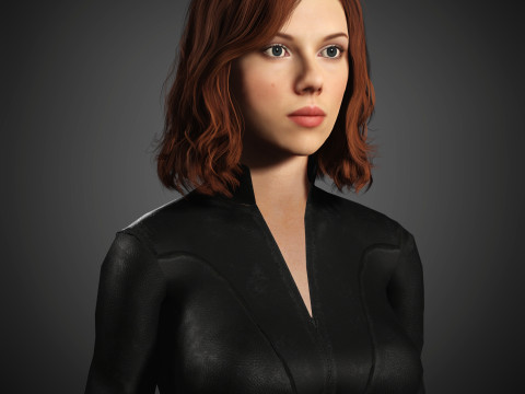 Black Widow Character 3D-Modell