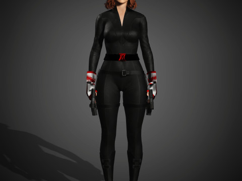 Black Widow Character 3D-Modell
