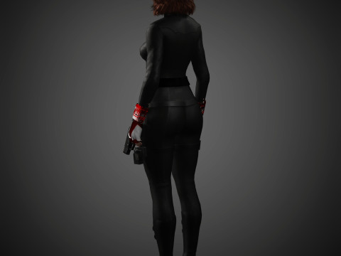 Black Widow Character 3D-Modell