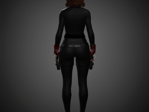Black Widow Character 3D-Modell