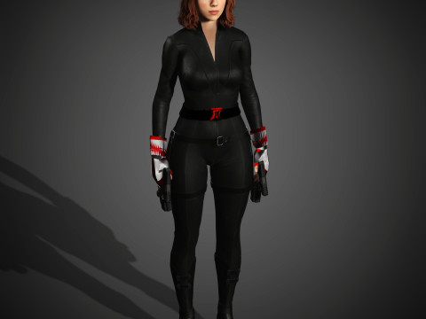 Black Widow Character 3D-Modell