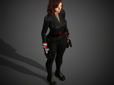 Black Widow Character 3D-Modell