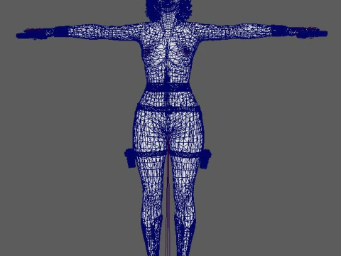 Black Widow Character 3D Model
