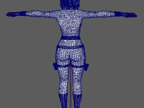 Black Widow Character 3D Model