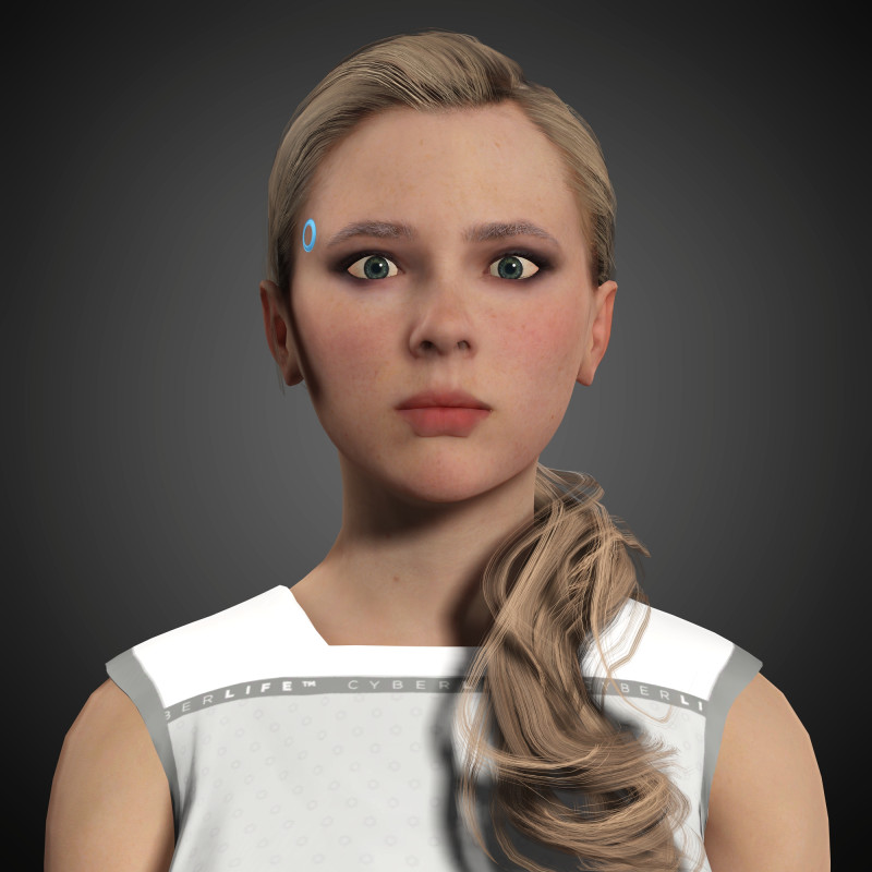 Chloe Character 3D Model .c4d .max .obj .3ds .fbx .stl .blend 