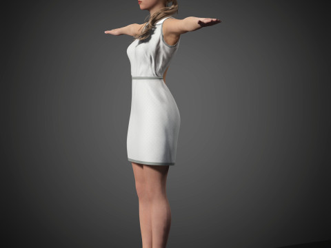 Chloe Character 3D Model