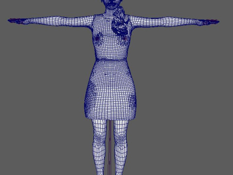 Chloe Character 3D Model