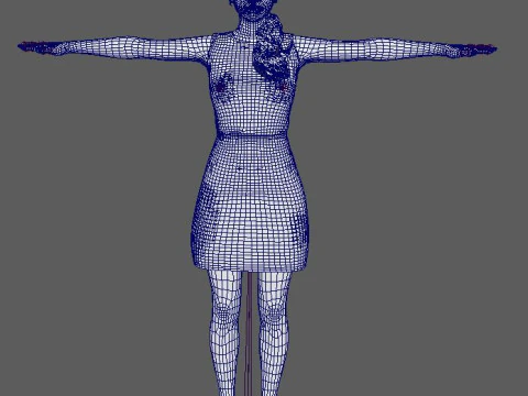 Chloe Character 3D Model