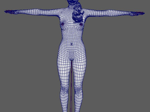 Chloe Character 3D Model