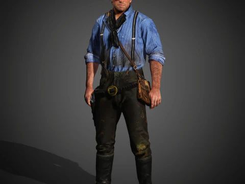Arthur Morgan Character 3D Model