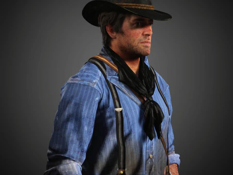 Arthur Morgan Character 3D Model