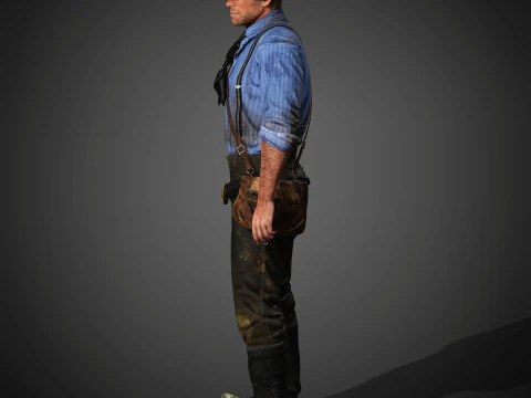 Arthur Morgan Character 3D Model