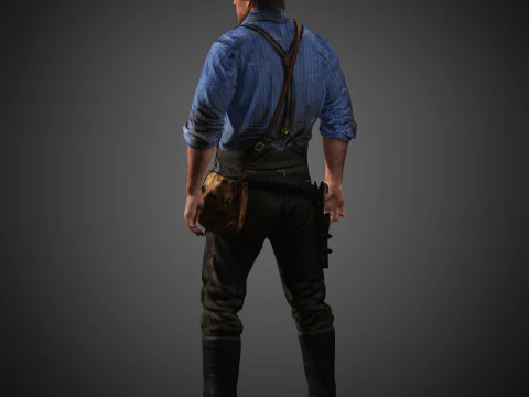 Arthur Morgan Character 3D Model