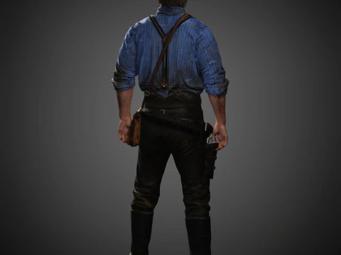 Arthur Morgan Character 3D Model
