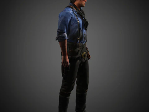 Arthur Morgan Character 3D Model
