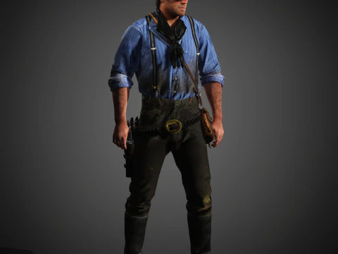 Arthur Morgan Character 3D Model