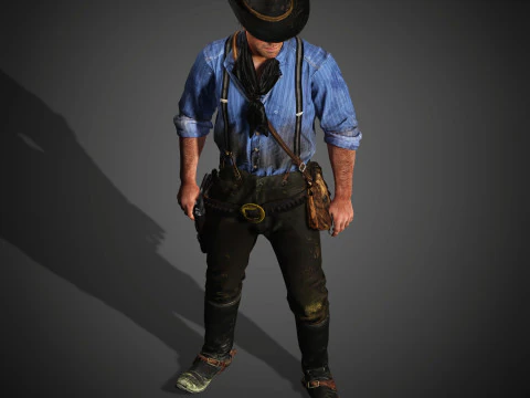 Arthur Morgan Character 3D Model