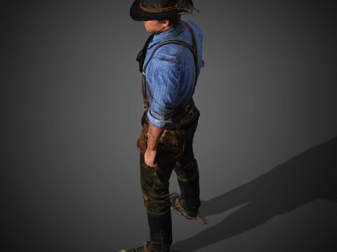 Arthur Morgan Character 3Dモデル