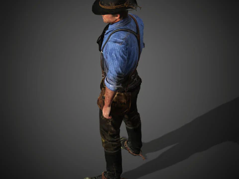 Arthur Morgan Character 3D Model