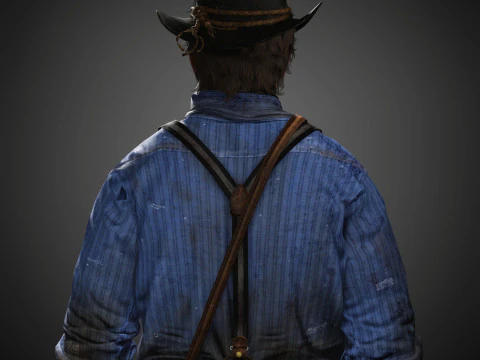 Arthur Morgan Character 3D Model