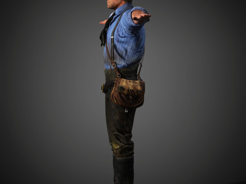 Arthur Morgan Character 3Dモデル