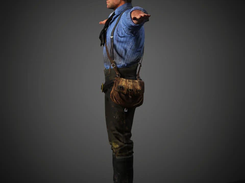 Arthur Morgan Character 3D Model
