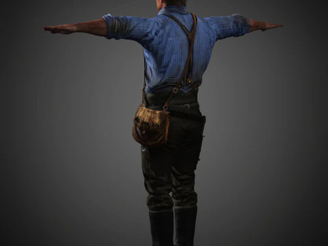 Arthur Morgan Character 3D Model