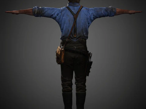 Arthur Morgan Character 3D Model