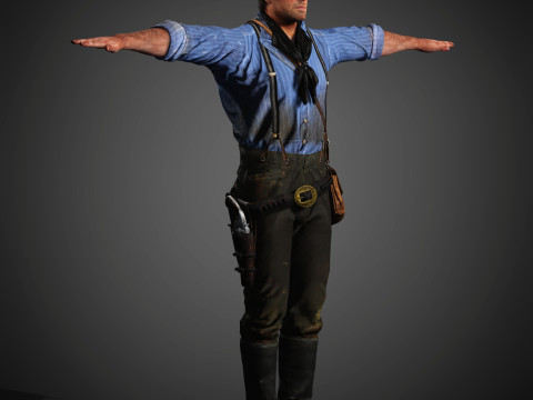 Arthur Morgan Character 3Dモデル