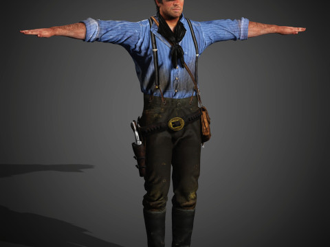 Arthur Morgan Character 3Dモデル
