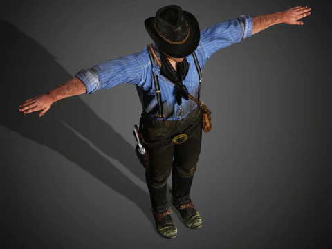 Arthur Morgan Character 3D Model