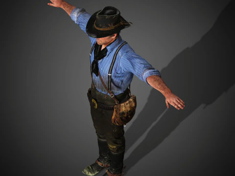 Arthur Morgan Character 3D Model