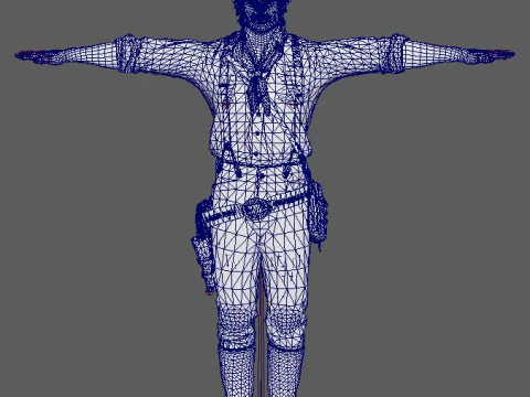 Arthur Morgan Character 3D Model