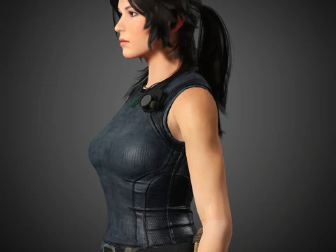 Personaje de Lara Croft Modelo 3D